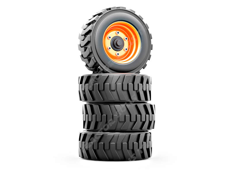 Комплект колес с индустриальными шинами для тракторов Solis (Солис)